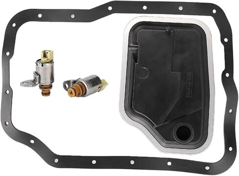 Transmission Solenoid Filter Vehicle Parts Black Gasket Pan Compatible For Mazda 2 3 5 6 Accessories 4F27E Compatible For Mazda 323 CX7 in Saudi Arabia