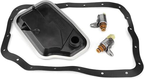 Transmission Solenoid Filter Vehicle Parts Black Gasket Pan Compatible For Mazda 2 3 5 6 Accessories 4F27E Compatible For Mazda 323 CX7 in Saudi Arabia