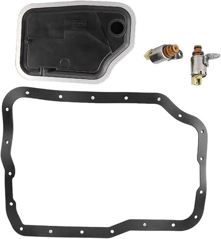 Transmission Solenoid Filter Vehicle Parts Black Gasket Pan Compatible For Mazda 2 3 5 6 Accessories 4F27E Compatible For Mazda 323 CX7 in Saudi Arabia