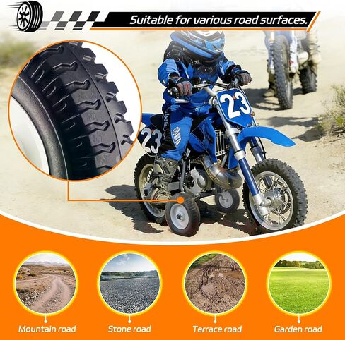 Dirt Bike Training Wheels For 50cc 49cc Motorcycle Compatible with Razor MX500 MX125 MX400 Honda CRF50 XR50 Yamaha TTR50 PW50 Dirt Bike With Training Wheels in Kuwait