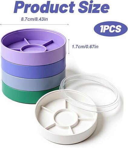 Watch Parts Storage Box, Round Plastic Watch Repair Tools Tray Holder 5 Layer Watches Parts Box Container, Color Part Boxes Organizer for Movement Screw Component Organize Small Part, Crafts in Saudi Arabia