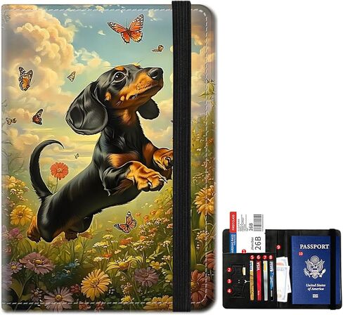 Passport Holder,Passport Cover,PU leather Travel Wallet with Credit Card Slots Rfid passport Wallet Cover Case Documents Passport Book Holders for Women and Men - Beautiful Northern Lights in Saudi Arabia