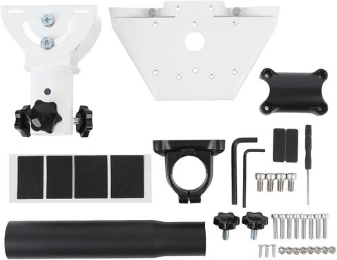 Garosa Roof Rack Mount for Mini, 360 Degree Rotatable 160 Degree Tiltable Pole Clamp Mounting Kit with Dual Guard, for RV Yacht 0.9-1.1 Inch Pole in Saudi Arabia