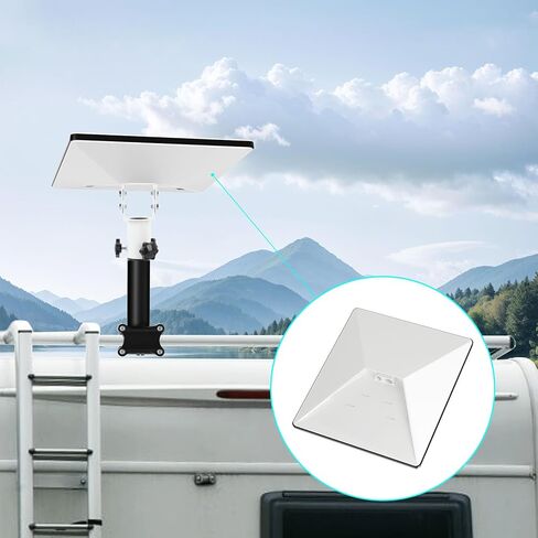 Garosa Roof Rack Mount for Mini, 360 Degree Rotatable 160 Degree Tiltable Pole Clamp Mounting Kit with Dual Guard, for RV Yacht 0.9-1.1 Inch Pole in Saudi Arabia