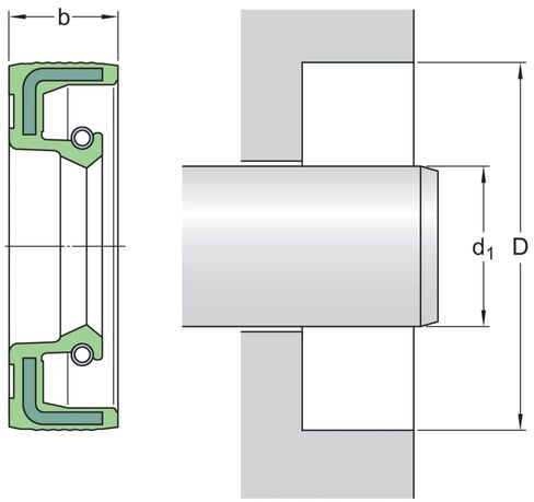 SKF SMALL BORE SEALS (#40X62X6 HMS5 RG) in Saudi Arabia