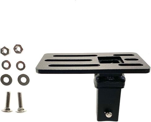 Roof Rack Accessory Mounting Bracket | 2.4 in x 4.5 in Size | 1/4 in Bolt Holes | Parallel Mount | Black Steel in Saudi Arabia