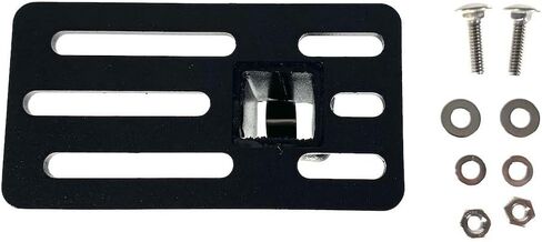 Roof Rack Accessory Mounting Bracket | 2.4 in x 4.5 in Size | 1/4 in Bolt Holes | Parallel Mount | Black Steel in Saudi Arabia