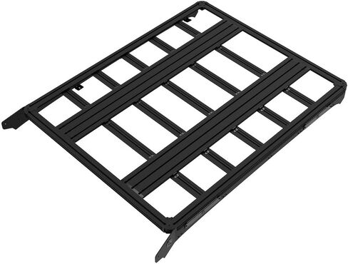 Roof Rack Platform | Fits Factory Roof Mounting Points - 68.63" L x 55" W, Black Powder Coated Aluminum, includes 4 Sidelight Delete Plates & Mounting Hardware - Compatible with 2015-2026 Ford F-150 in Saudi Arabia