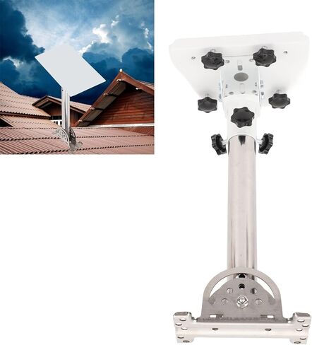 Marhynchus Gen 3 Mount Kit, Adjustable Mounting Kit for V3 Standard Dish, Complete Set with Adapter and Installation Rod, for Roof Eave Wall Car Roof Utility Pole in Saudi Arabia