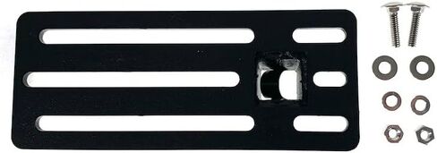 Roof Rack Bracket | Exposed Click-In Crossbar Mount - Universal Parallel Plate 2.6x6.5 Size 1/4in Bolt Holes | Black Steel Hardware in Saudi Arabia