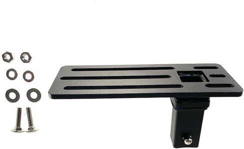 Roof Rack Bracket | Exposed Click-In Crossbar Mount - Universal Parallel Plate 2.6x6.5 Size 1/4in Bolt Holes | Black Steel Hardware in Saudi Arabia