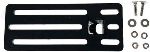 Roof Rack Bracket | Exposed Click-In Crossbar Mount - Universal Parallel Plate 2.6x6.5 Size 1/4in Bolt Holes | Black Steel Hardware in Saudi Arabia