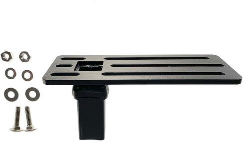 Roof Rack Bracket | Exposed Click-In Crossbar Mount - Universal Parallel Plate 2.6x6.5 Size 1/4in Bolt Holes | Black Steel Hardware in Saudi Arabia
