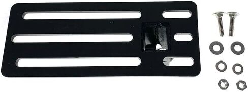 Roof Rack Bracket | Exposed Click-In Crossbar Mount - Universal Parallel Plate 2.6x6.5 Size 1/4in Bolt Holes | Black Steel Hardware in Saudi Arabia