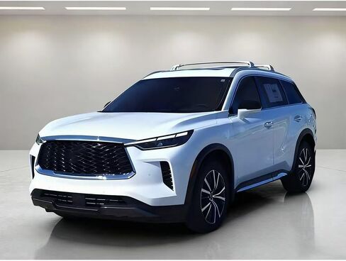 2 قطعة تناسب إنفينيتي QX60 2022-2025 2026 سقف السكك الحديدية رف العارضة عبر القضبان الثقيلة سبائك الألومنيوم الفضة in Kuwait