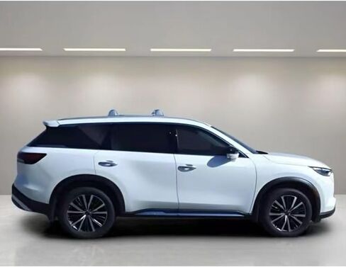 2 قطعة تناسب إنفينيتي QX60 2022-2025 2026 سقف السكك الحديدية رف العارضة عبر القضبان الثقيلة سبائك الألومنيوم الفضة in Kuwait