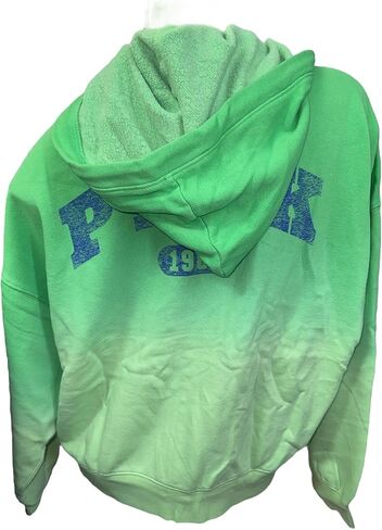 سترة فيكتوريا سيكريت الوردية Ivy Fleece Campus Zip Hoodie Tie Dye Green Sweatshirt ناعمة ومريحة جديدة in Saudi Arabia