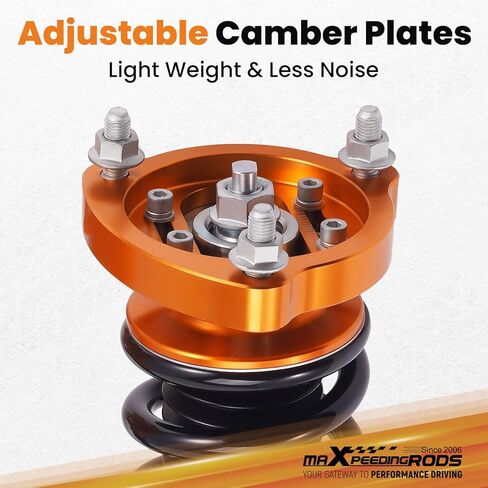 maxpeedingrods Coilovers لهوندا سيفيك 2006-2011، طقم تعليق كويلوفيرز قابل للتعديل للارتفاع، طقم خفض ممتص الصدمات مسبقًا، ذهبي in Kuwait