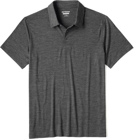 Huckberry Proof Men's 72-Hour Merino Wool Polo Shirt, Short Sleeve, Moisture Wicking & Odor Resistant in Kuwait