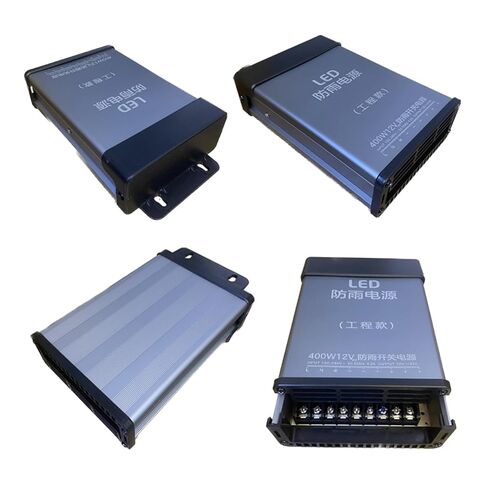 1pcs AC 220V to DC 12V 33A Rainproof Switching Power Supply IP43 Adapter 400W Outdoor Lighting Transformer Converter Driver in Saudi Arabia