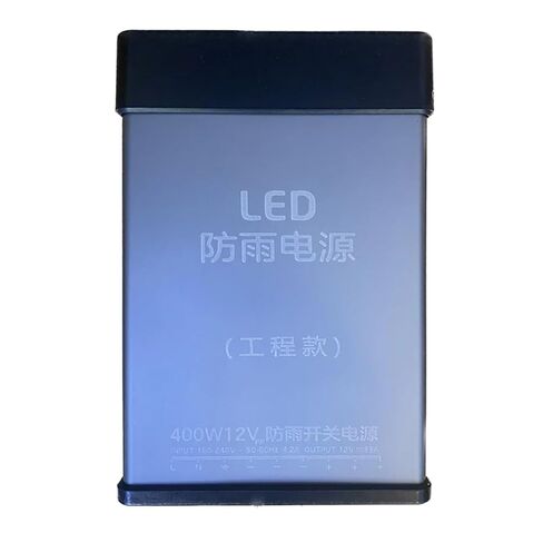 1pcs AC 220V to DC 12V 33A Rainproof Switching Power Supply IP43 Adapter 400W Outdoor Lighting Transformer Converter Driver in Saudi Arabia
