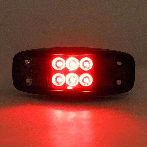 مجموعة مصابيح LED أمامية وخلفية + فرامل + إشارة الانعطاف متوافقة مع HMMWV، 2 1/2 طن و5 طن شاحنات عسكرية كهرمان + عدسات حمراء 8 قطع in Kuwait