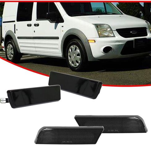 4X دخان أمامي + خلفي مصابيح جانبية ABS لمبات الإسكان 2010-2013 لفورد من أجل Transit Connect XL/XLT 10-13 -40-60 درجة مئوية-درجة حرارة العمل سلسة 12 فولت، 3-7 أيام التسليم in Kuwait