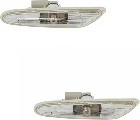 2 Set of - Signal Light Front Side Marker Light Parking Repeater Lamp Direct for BMW, Revitalize your car in Kuwait
