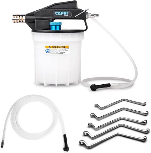 Capri Tools Brake Bleeding Kit with Vacuum Brake Bleeder and Angled Double Box End Brake Bleeder Wrench Set in Saudi Arabia