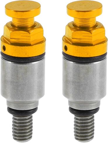 2 قطعة M5x0.8 مسمار عالمي للدراجات النارية - صمام نزيف الهواء للدراجة الترابية موتوكروس شوكة - لون ذهبي معدني in Kuwait