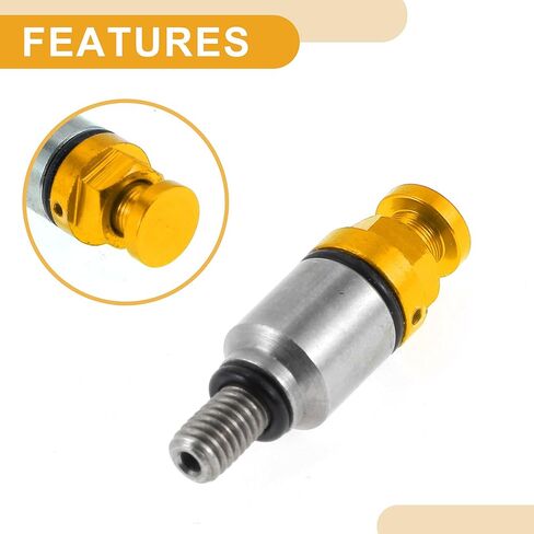 2 قطعة M5x0.8 مسمار عالمي للدراجات النارية - صمام نزيف الهواء للدراجة الترابية موتوكروس شوكة - لون ذهبي معدني in Kuwait