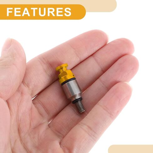 2 قطعة M5x0.8 مسمار عالمي للدراجات النارية - صمام نزيف الهواء للدراجة الترابية موتوكروس شوكة - لون ذهبي معدني in Kuwait