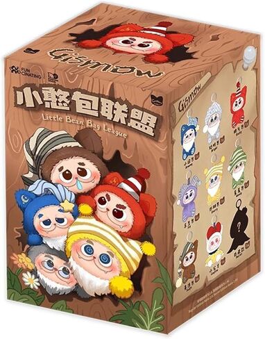 MINISO Gismow Quirky Crew Alliance Series Plush Keychain Blind Box, Soft Vinyl Plush Collectible Charm Random Design for Bag Decor & Gifts, Single Box in Saudi Arabia