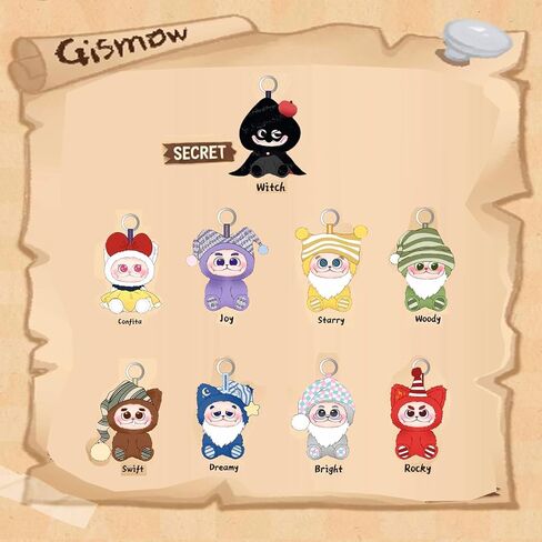 MINISO Gismow Quirky Crew Alliance Series Plush Keychain Blind Box, Soft Vinyl Plush Collectible Charm Random Design for Bag Decor & Gifts, Single Box in Saudi Arabia