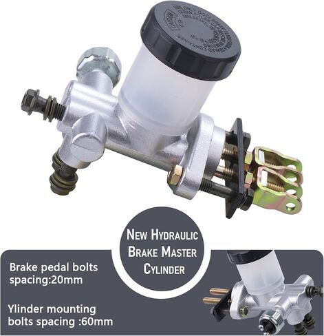 Hydraulic Brake Master Cylinder Compatible With 90cc 110cc 125cc 150cc 200cc 250cc Go Kart Buggy Sunl BMS Kandi Roketa Kazuma Kinroad ATV in Saudi Arabia