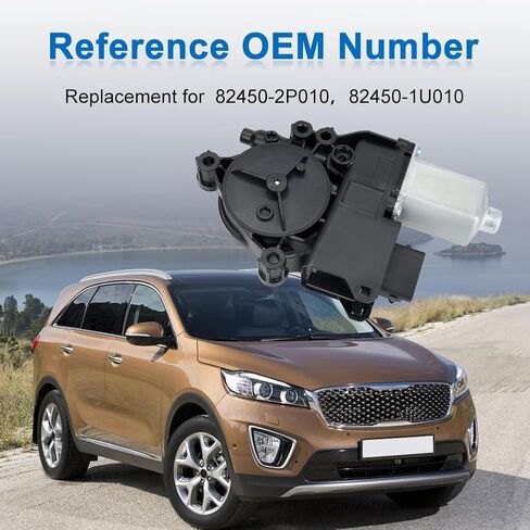 Power Window Motor Front Left Dirver Compatible with Kia Sorento 2011 2012 2013 2014 2015 Replace 82450-2P010 82450-1U010 in Saudi Arabia