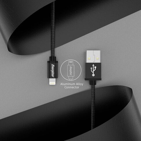 Premier Accessories Group Energizer iPhone Charger Lightning Cable 6ft MFi Fast Charging Sync & Charge Apple Smart Cord، لافندر أرجواني نايلون مضفر 6 أقدام in Kuwait