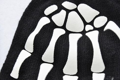 2 pcs Unisex Halloween,Skeleton Gloves for Women Men - Skull Bone Gloves Halloween Accessories Skeleton Gloves Glow in The Dark in Saudi Arabia