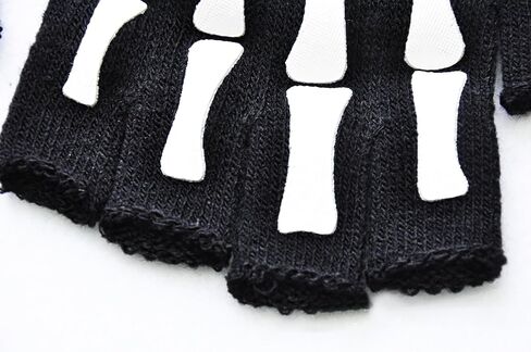 2 pcs Unisex Halloween,Skeleton Gloves for Women Men - Skull Bone Gloves Halloween Accessories Skeleton Gloves Glow in The Dark in Saudi Arabia