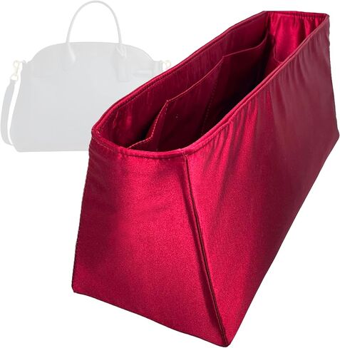 Organizer for Coa.h Soft Empire Carryall 28/40/48, Satin Silk Bag Insert with Zipper Pocket (Size 40, Blush) in Saudi Arabia
