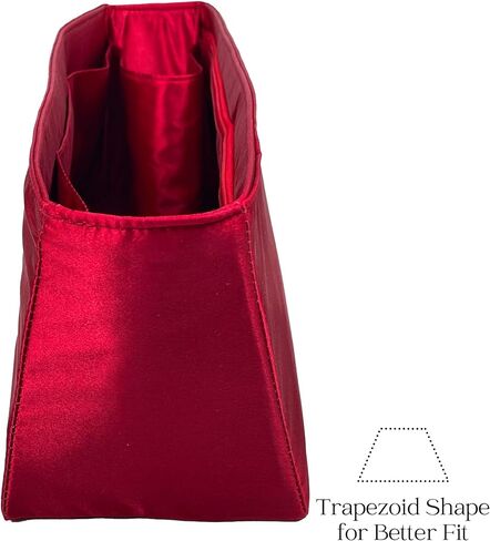Organizer for Coa.h Soft Empire Carryall 28/40/48, Satin Silk Bag Insert with Zipper Pocket (Size 40, Blush) in Saudi Arabia
