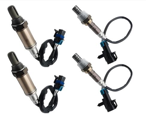 Fits For Chevy GMC Avalanche Silverado Sierra 1500 Classic Suburban Yukon XL 1500 2500 Tahoe 4.3L 4.8L 5.3L 6.0L 2006-07, Fit for Cadillac Escalade 6.2L 2007 Oxygen O2 Sensor Upstream& Downstream 4pcs in Saudi Arabia