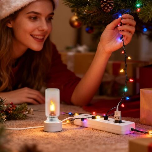 ضوء اللهب LED USB - إضاءة محيطة مدمجة عديمة اللهب | للاستخدام الداخلي، والخارجي، والحفلات، وغرفة النوم، والعطلات، والمركبات، والسيارات، والديكور، والإضاءة المزاجية، ويعمل بمنفذ USB، وآمن وواقعي in Kuwait