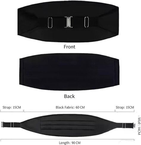 طقم ربطة عنق مربعة من الساتان للرجال مع ربطة عنق مربعة للجيب - 3 قطع من إكسسوارات السهرة الرسمية لحفلات الزفاف، والحفلات الراقصة، والحفلات in Kuwait