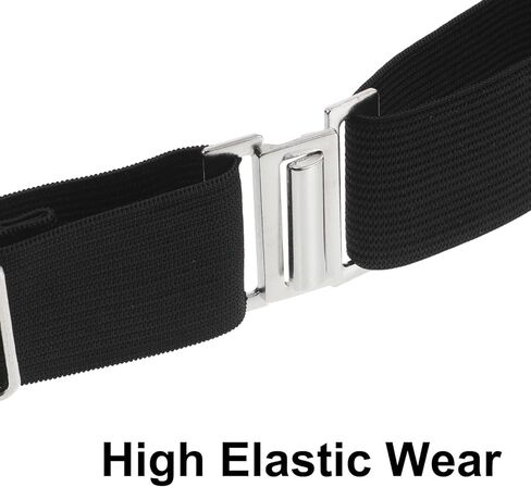 LUOZZY 2pcs Formal Cummerbund for Men Adjustable Waistband Tuxedo Accessories Black and White Wedding Party Suit Events in Saudi Arabia
