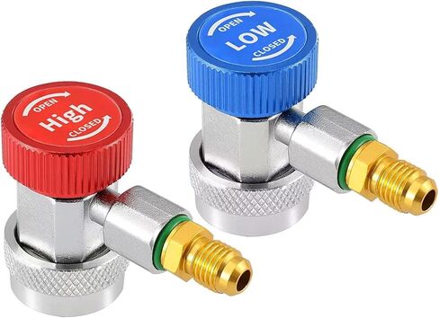 90 Degrees Quick Connectors Set Low/High HVAC Air Condition Adapter, 2PCS in Saudi Arabia