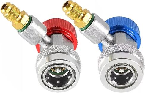 90 Degrees Quick Connectors Set Low/High HVAC Air Condition Adapter, 2PCS in Saudi Arabia