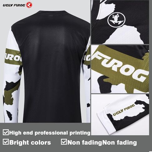 قمصان UGLY FROG Powersports للرجال، قميص دراجة للدراجات النارية Motocross BMX Moto Mx ATV لركوب الدراجات النارية على الطرق الوعرة in Kuwait