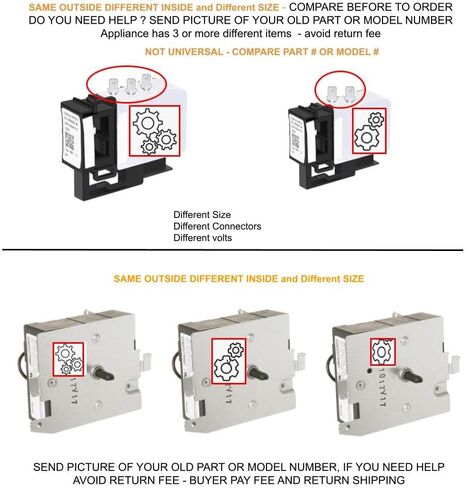 EquipDr Refrigerator Compressor Relay 3ARR65P4E3AS Start Kit Replacement for 216008900 Heavy Duty in Saudi Arabia