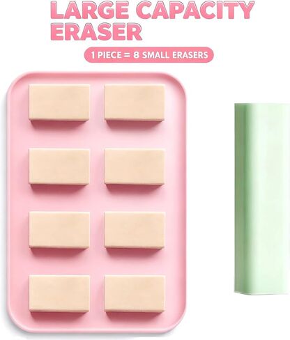 2 Sets Cute Panda Push Pull Rubber Erasers Kawaii Large Capacity Pencil Erasers for School Office Home Classroom Prize Party Favors in Saudi Arabia